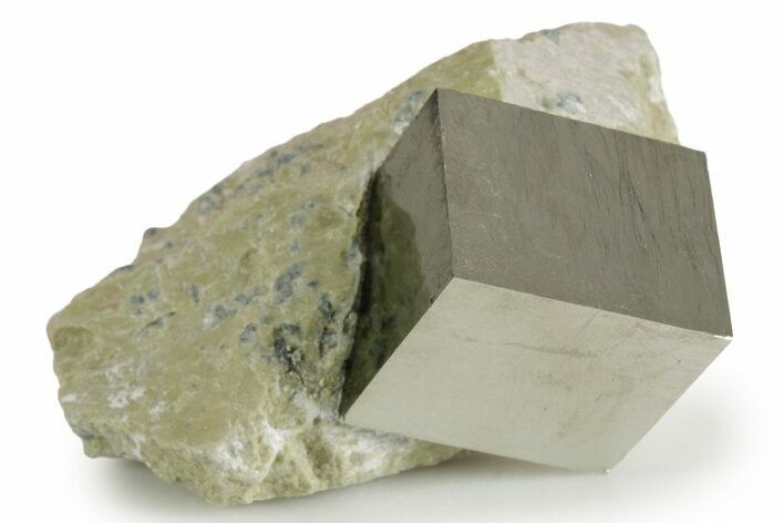 Natural Pyrite Cube In Rock - Navajun, Spain #337875